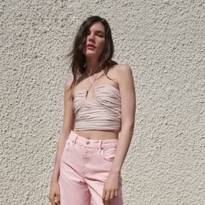 Zara pink halter top
